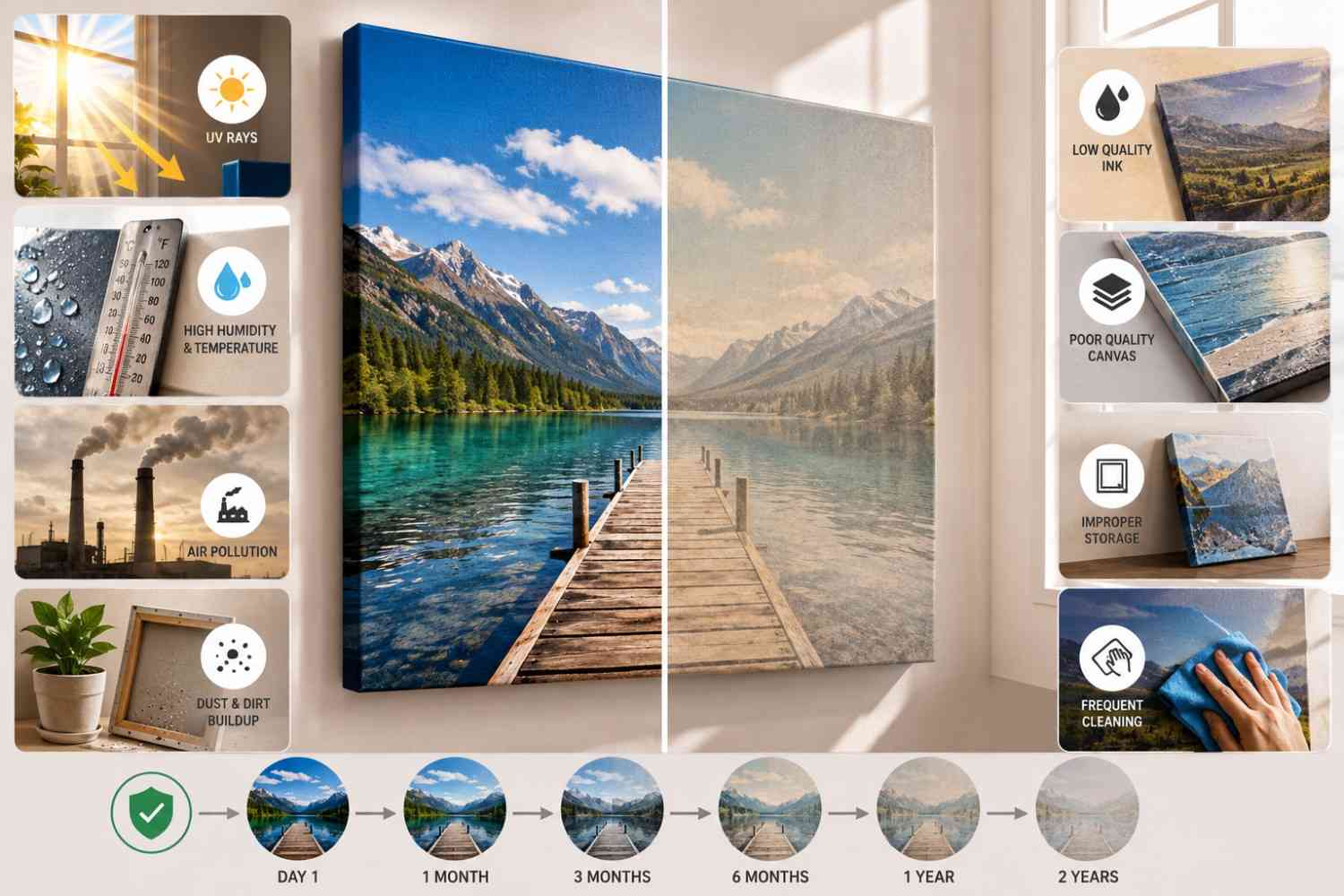 Canvas Gallery Wrap Fading